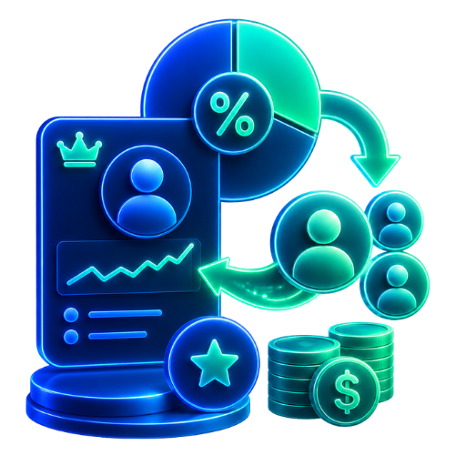 0–30% PT Share per follower